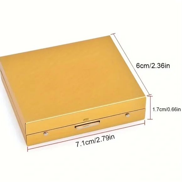 Gold Dice Set with Case - Picture 3 of 6